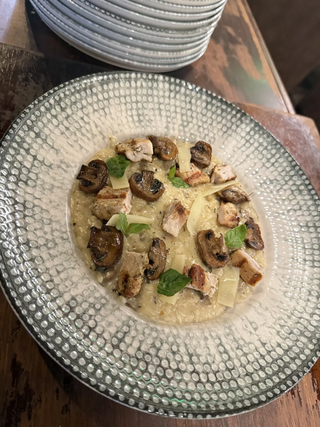Mushroom risotto